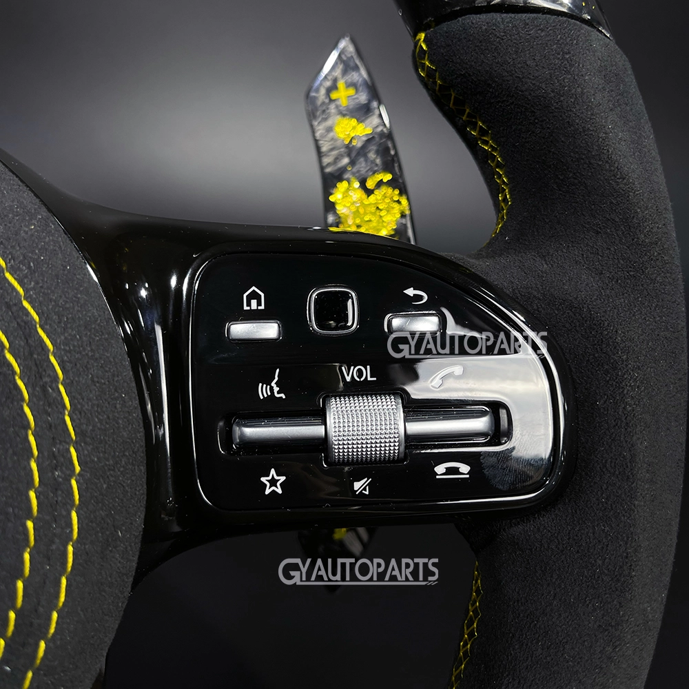 custom carbon fiber steering wheel for mercedes a c e amg cla cls glc gle g class (copy)