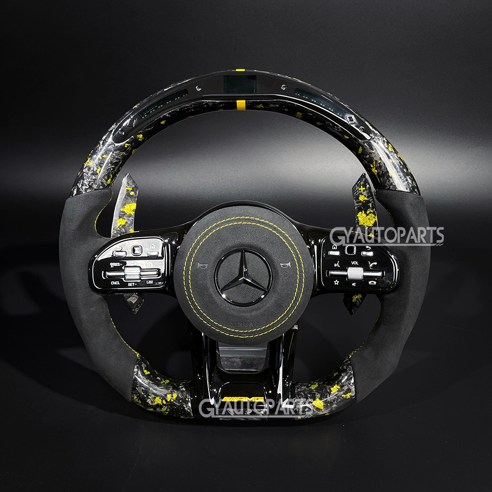 custom carbon fiber steering wheel for mercedes a c e amg cla cls glc gle g class (copy)