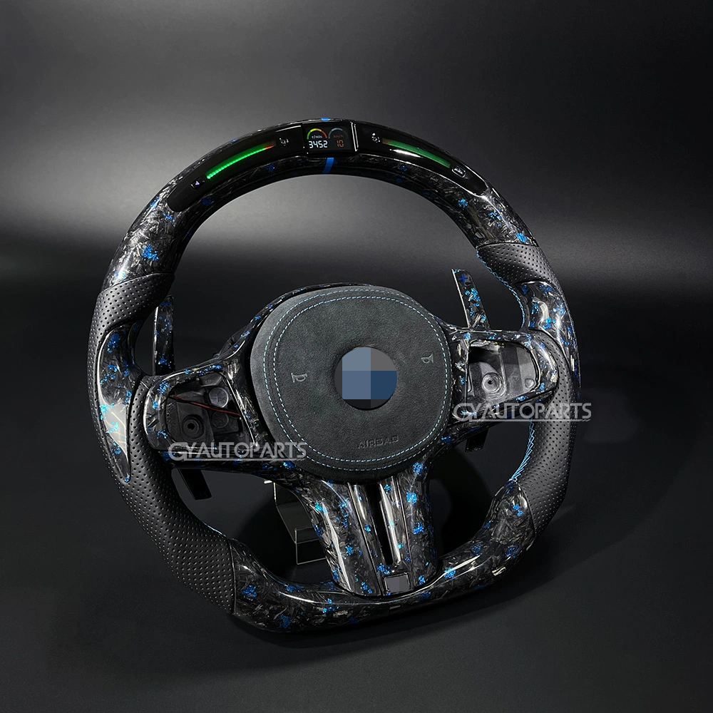 led steering wheel carbon fiber for bmw g20 g80 g21 g81 g22 g30 g31 g32 g11 g12 g14 g15 g16 g01 g02 g05 g06