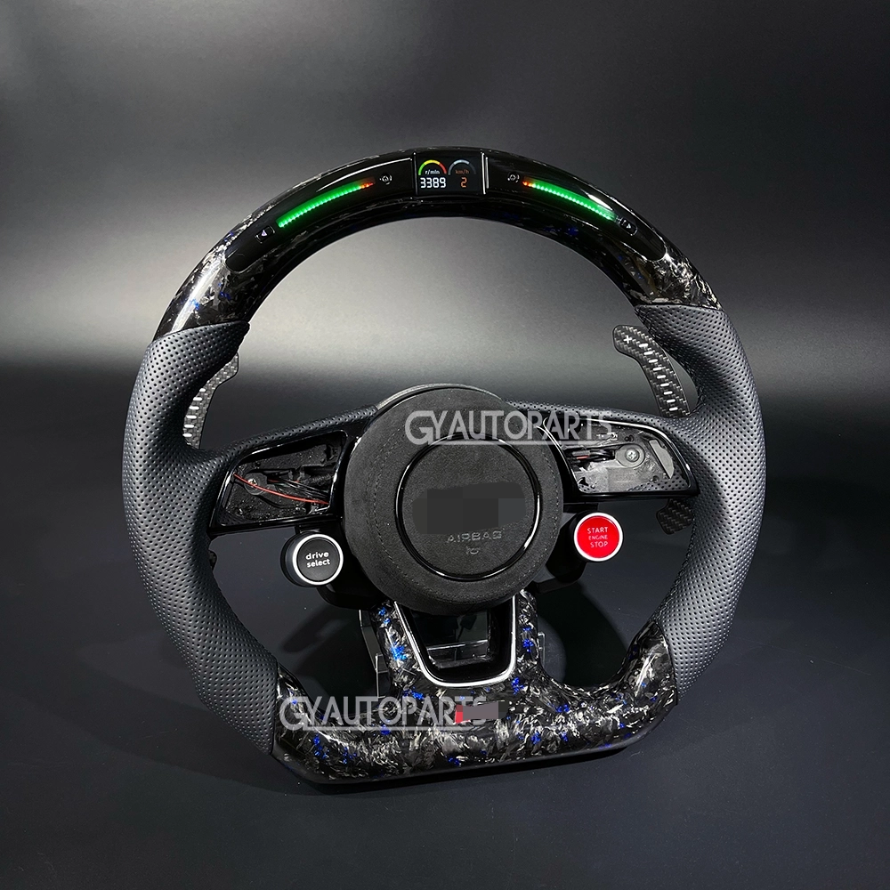 carbon fiber led steering wheel for audi rs3 rs4 rs5 s3 s4 s5 a3 a4 a5 2016 2022