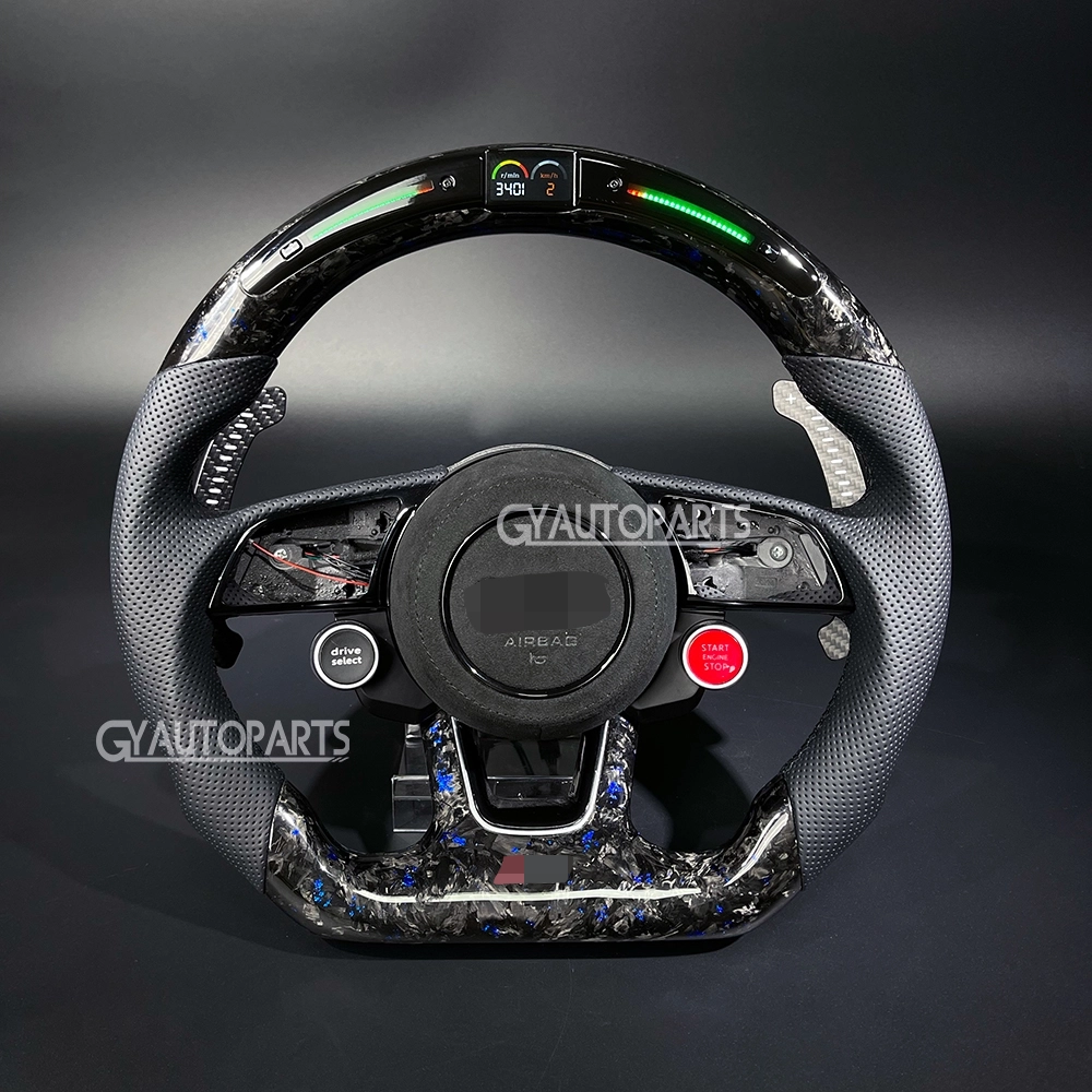 carbon fiber led steering wheel for audi rs3 rs4 rs5 s3 s4 s5 a3 a4 a5 2016 2022