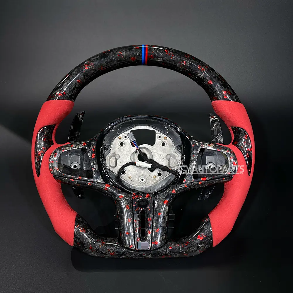 alcantara & forged carbon fiber steering wheel for bmw g20 g30 g37 g01 g11 g12 g80 g38 g02 upgraded sports version