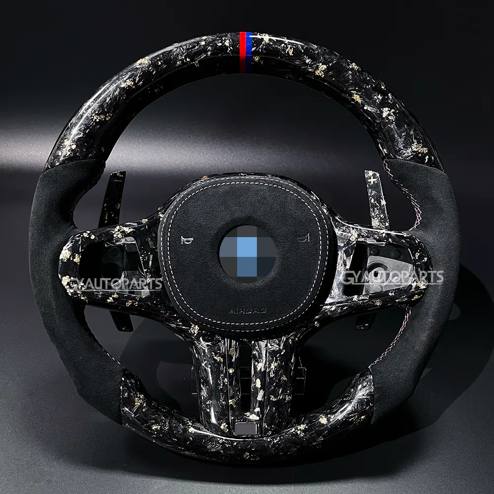 forged carbon fiber steering wheel for bmw x5 x3m x4m m2 m3 m4 m5 m8 z4 840i 740i 540i 440i 340i 330i