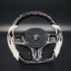 forged carbon fiber steering wheel for bmw g20 g30 g37 g01 f90 g11 g12 g80 g38 g02 f97 f98 upgraded sports version