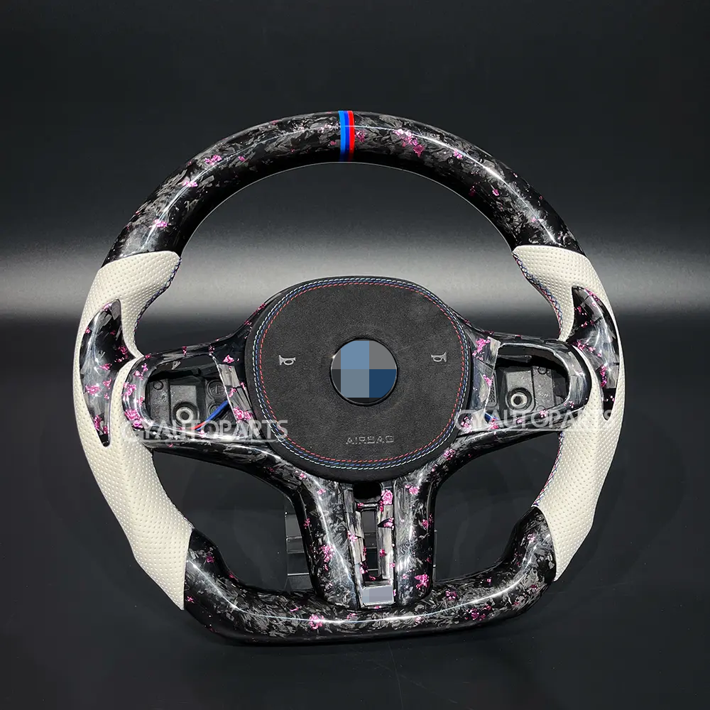 forged carbon fiber steering wheel for bmw g20 g30 g37 g01 f90 g11 g12 g80 g38 g02 f97 f98 upgraded sports version