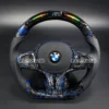 led steering wheel carbon fiber for vw golf 7 mk7 mk7.5 golf r gti gtd gte (g盘宝马模板) (copy) (copy)