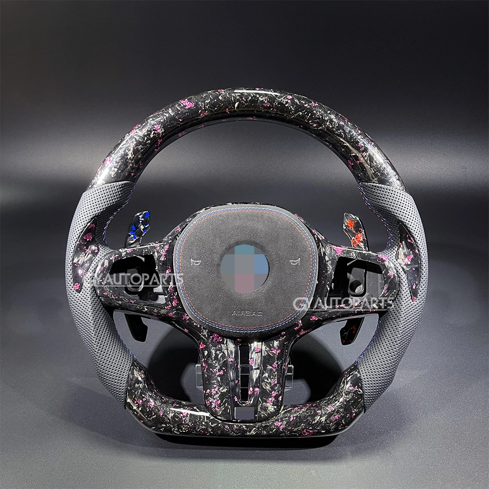 steering wheel carbon fiber for bmw 5 series g30 g31 g38 m5 f90 2018 2022