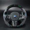led&alcantara steering wheel carbon fiber for bmw g01 g02 g05 g06 g09 g11 g12 g15 g20 g22 g28 g29 g30 g80 g82 f40 f90