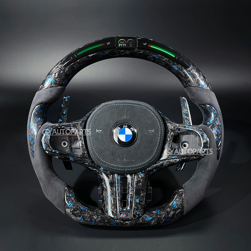 led steering wheel carbon fiber for bmw g20 g80 g21 g81 g22 g30 g31 g32 g11 g12 g14 g15 g16 g01 g02 g05 g06 (copy)