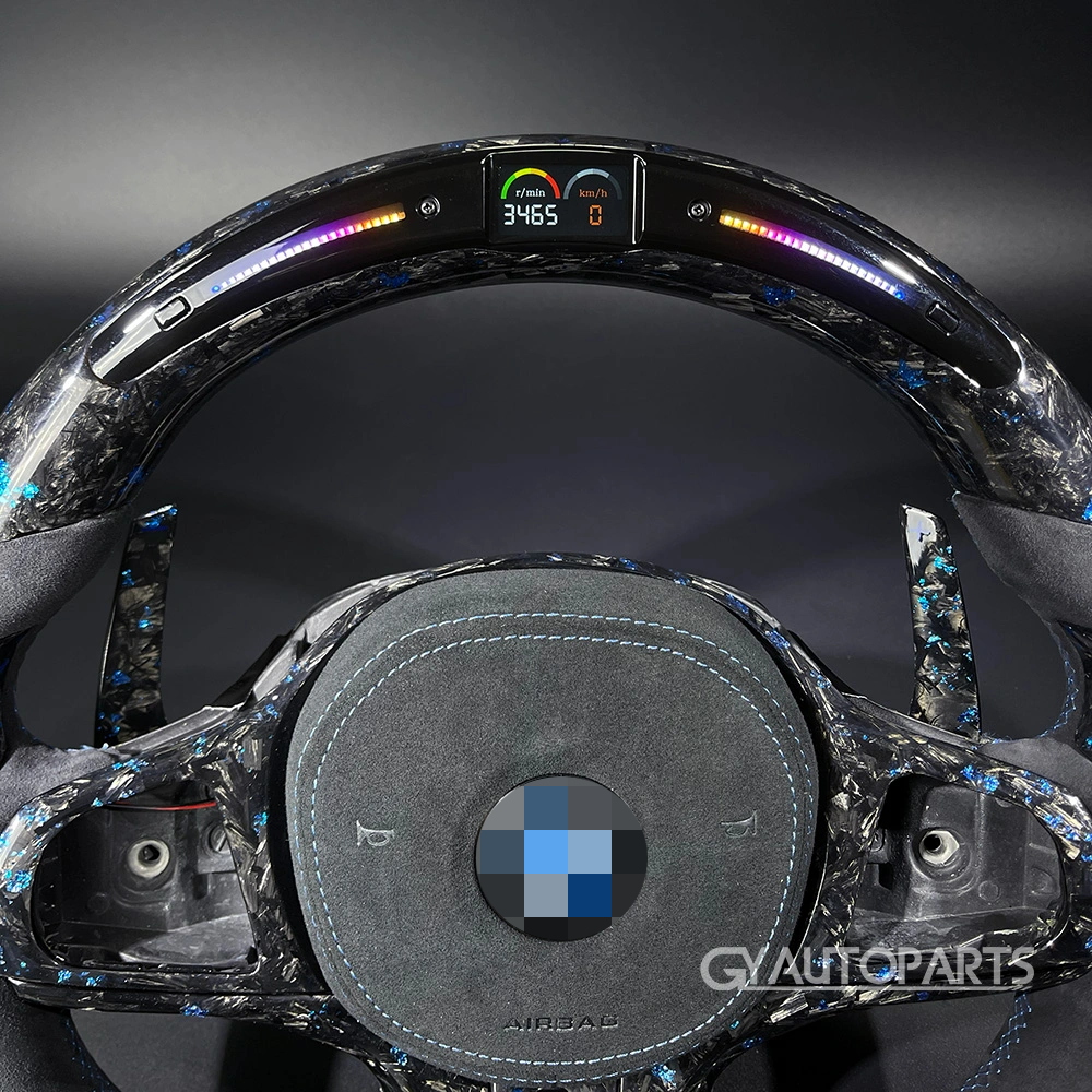 led&alcantara steering wheel carbon fiber for bmw g01 g02 g05 g06 g09 g11 g12 g15 g20 g22 g28 g29 g30 g80 g82 f40 f90