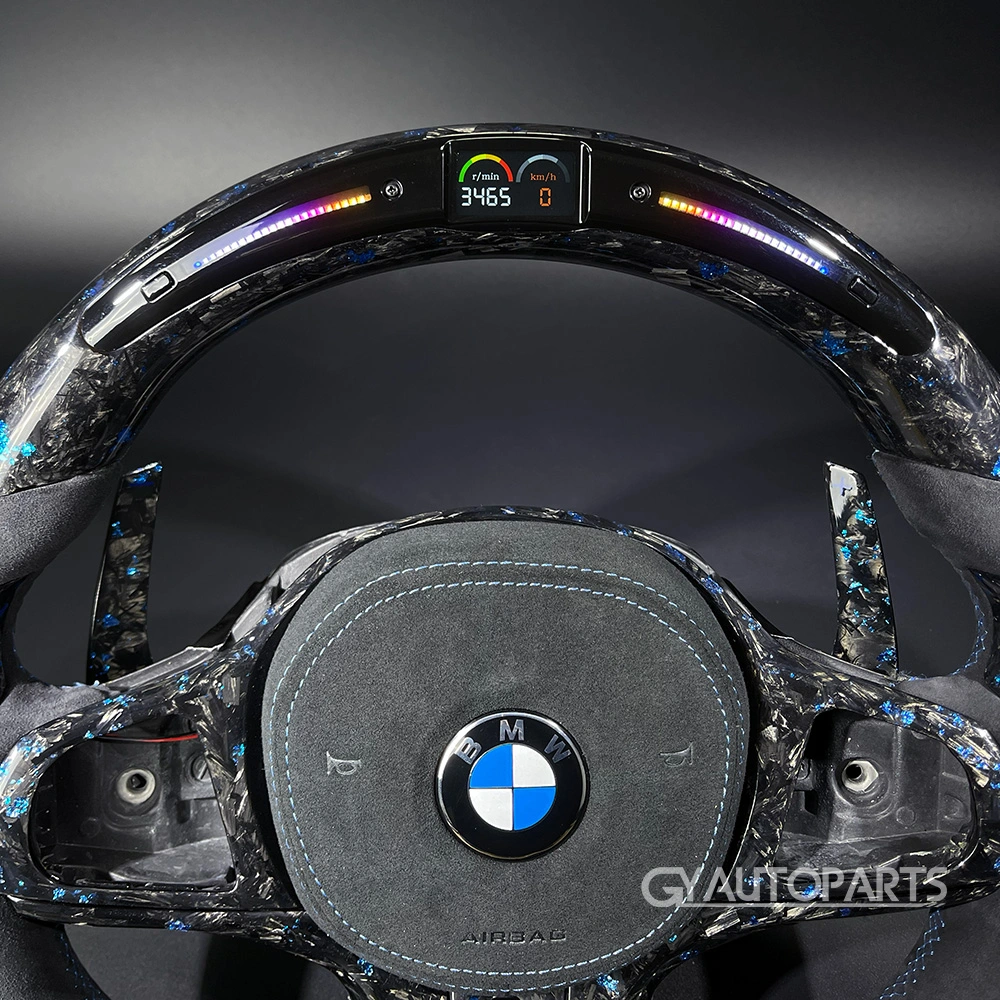 led steering wheel carbon fiber for bmw g20 g80 g21 g81 g22 g30 g31 g32 g11 g12 g14 g15 g16 g01 g02 g05 g06 (copy)