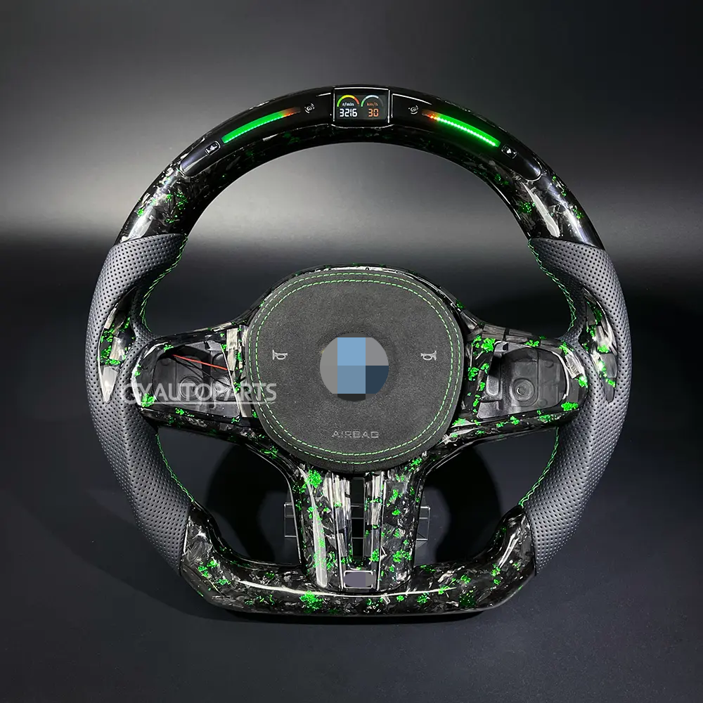 led steering wheel carbon fiber for bmw g series g20 g21 g22 g23 g26 g80 g81 g82 2023 2024 m2 m3 m4 m5