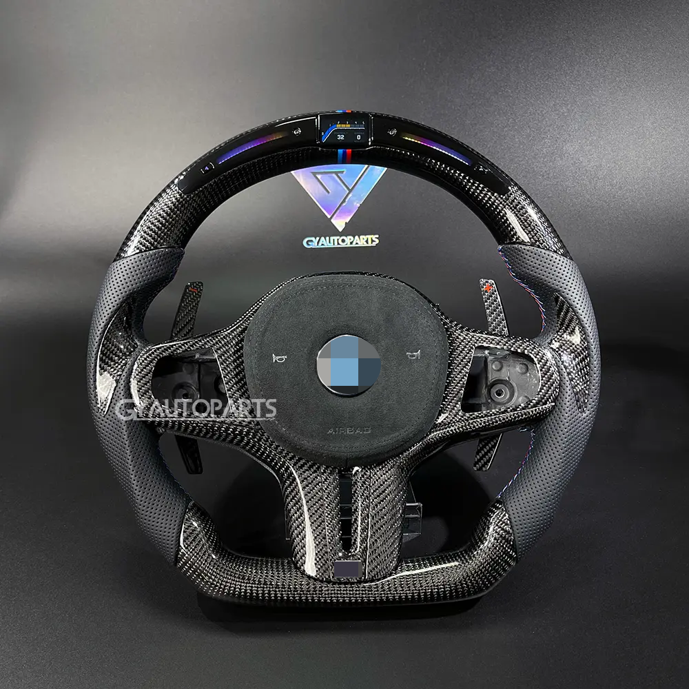 led steering wheel carbon fiber for bmw m2 m3 m4 m5 m6 f10 f20 f30 f32 f80