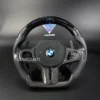 led steering wheel carbon fiber for bmw g series g20 g21 g22 g23 g26 g80 g81 g82 2023 2024 m2 m3 m4 m5 (copy)