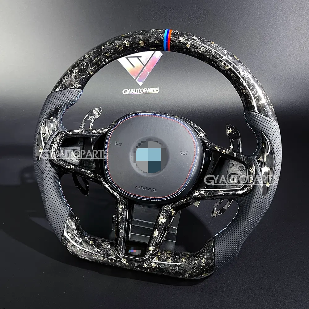 forged carbon fiber steering wheel for bmw g30 g32 g11 g12 g14 g15 g16 g05 g01 g20 g90 g80 g09 upgrade