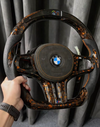 (50% deposit)customized carbon fiber steering wheel fit for bmw f30 series 3 320d