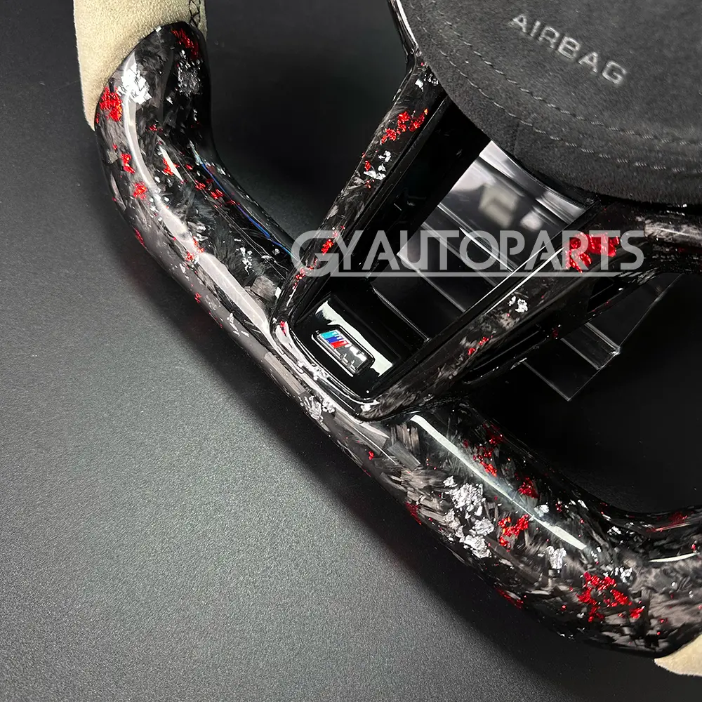 led&alcantara forged carbon fiber steering wheel for bmw g30 g31 g32 x3 g01 x4 g02 m2 g87 m3 g80 m4 g82 g42 g20 m5