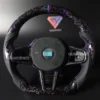forged carbon fiber steering wheel for bmw x3 x4 x5 x6 f30 f10 f15 g01 g08 g22 g23 g20 g30 g31 g38 m340i m440i