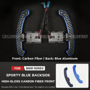 led carbon fiber paddles fit for bmw 330i (test)
