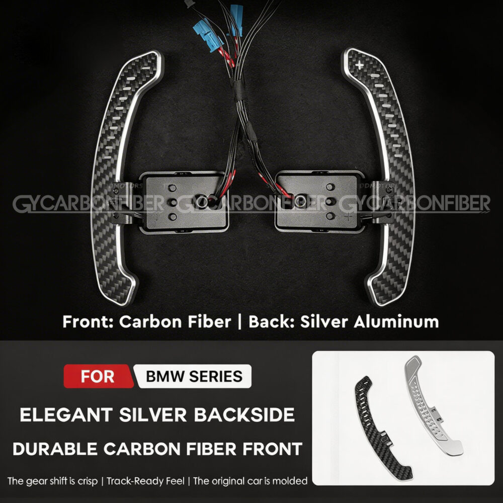 led carbon fiber paddles fit for bmw 330i (test)